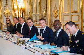 President Macron Meets With President Tinubu - Paris