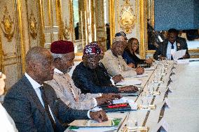 President Macron Meets With President Tinubu - Paris