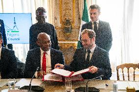 President Macron And President Tinubu Joint Press Conference - Paris