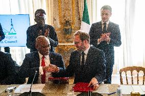 President Macron And President Tinubu Joint Press Conference - Paris