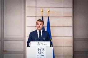 President Macron And President Tinubu Joint Press Conference - Paris