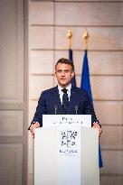 President Macron And President Tinubu Joint Press Conference - Paris