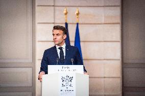 President Macron And President Tinubu Joint Press Conference - Paris