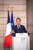 President Macron And President Tinubu Joint Press Conference - Paris