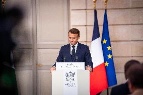 President Macron And President Tinubu Joint Press Conference - Paris