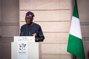 President Macron And President Tinubu Joint Press Conference - Paris