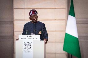 President Macron And President Tinubu Joint Press Conference - Paris