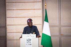 President Macron And President Tinubu Joint Press Conference - Paris