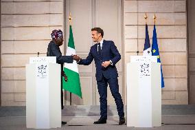 President Macron And President Tinubu Joint Press Conference - Paris