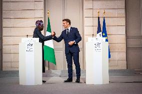 President Macron And President Tinubu Joint Press Conference - Paris