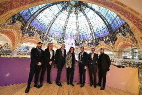 French Deputy Minister for Economy of Tourism Marina Ferrari visits shops in Paris FA