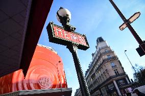 Metro entrance in Paris FA