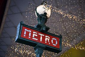 Metro entrance in Paris FA