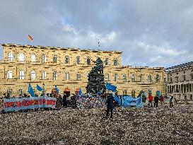 Protest In Munich Against The Uyghur Genocide