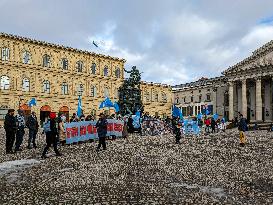 Protest In Munich Against The Uyghur Genocide