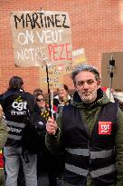 Demonstration Outside Fnac Darty Headquarters - Ivry-Sur-Seine