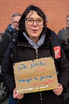 Demonstration Outside Fnac Darty Headquarters - Ivry-Sur-Seine