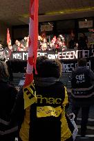 Demonstration Outside Fnac Darty Headquarters - Ivry-Sur-Seine