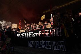 Demonstration Outside Fnac Darty Headquarters - Ivry-Sur-Seine