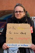 Demonstration Outside Fnac Darty Headquarters - Ivry-Sur-Seine