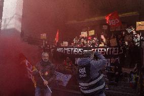 Demonstration Outside Fnac Darty Headquarters - Ivry-Sur-Seine