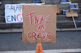 Demonstration Outside Fnac Darty Headquarters - Ivry-Sur-Seine