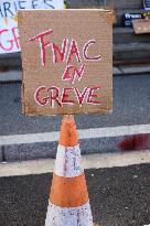 Demonstration Outside Fnac Darty Headquarters - Ivry-Sur-Seine