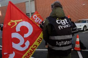 Demonstration Outside Fnac Darty Headquarters - Ivry-Sur-Seine