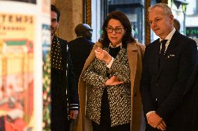 French Deputy Minister for Economy of Tourism Marina Ferrari visits shops in Paris FA