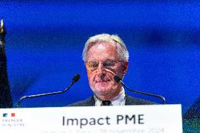 Michel Barnier at 5th CPME Impact PME Trade Fair - Paris