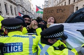 Protest For Arms Embargo On Israel In London