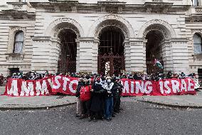 Protest For Arms Embargo On Israel In London