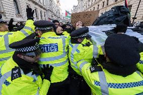 Protest For Arms Embargo On Israel In London