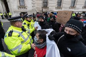 Protest For Arms Embargo On Israel In London