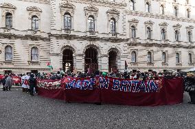 Protest For Arms Embargo On Israel In London