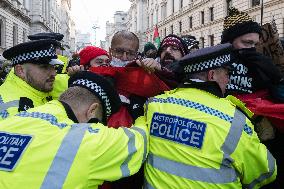 Protest For Arms Embargo On Israel In London