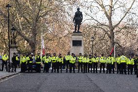 Protest For Arms Embargo On Israel In London