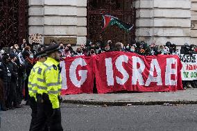 Protest For Arms Embargo On Israel In London