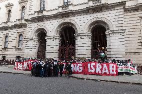 Protest For Arms Embargo On Israel In London