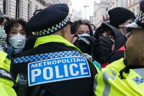 Protest For Arms Embargo On Israel In London