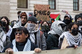 Protest For Arms Embargo On Israel In London