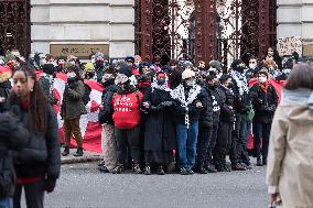 Protest For Arms Embargo On Israel In London