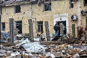 Aftermath of Russian missile attack in Odesa region