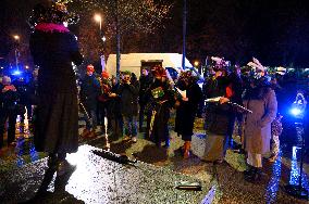 Rally In Support Of Safe And Legal Abortion In Poland.