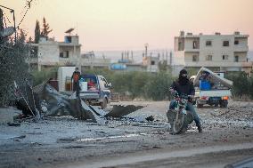 Massacre In Atarib, West Of Aleppo