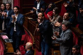 Debate In The French Parliament On Repeal Of The Pension Reform