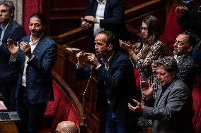 Debate In The French Parliament On Repeal Of The Pension Reform