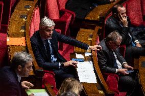 Debate In The French Parliament On Repeal Of The Pension Reform