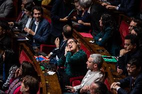 Debate In The French Parliament On Repeal Of The Pension Reform