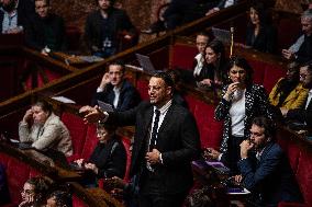 Debate In The French Parliament On Repeal Of The Pension Reform